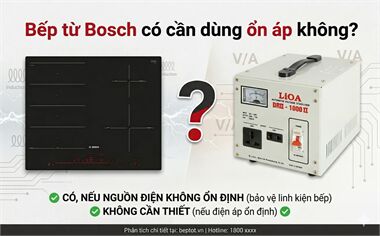 Bếp Từ Bosch Có Cần Dùng Ổn Áp Không? Khi Nào Nên Dùng & Lưu Ý Quan Trọng