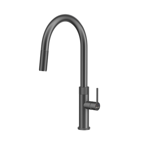 Vòi Rửa Bát Dây Rút Konox Lasi Gun Metal