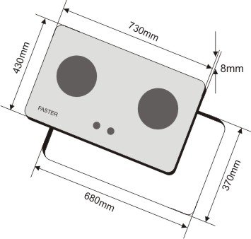 Bếp gas âm Faster FS-217SI