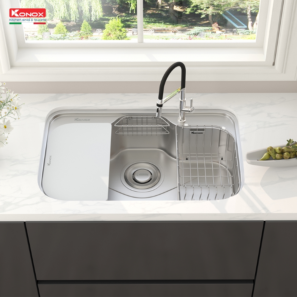 Chậu Rửa Bát KONOX TARI 7851SR - Chậu Rửa Chống Xước, Phong Cách Nhật