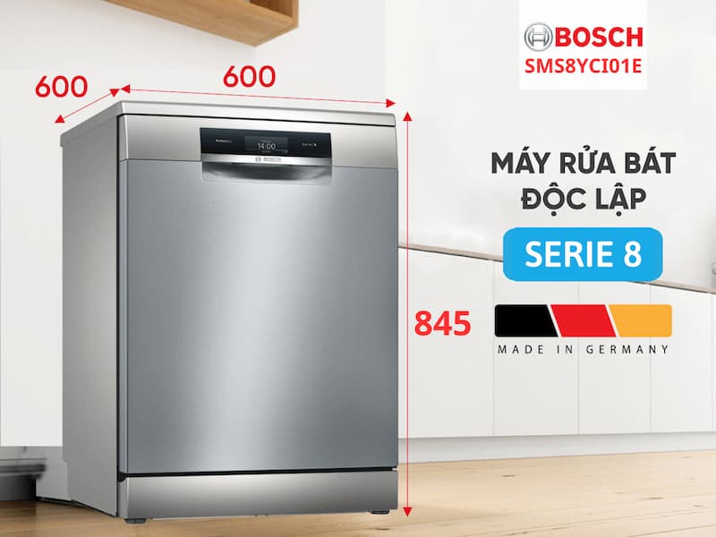 MÁY RỬA BÁT BOSCH SMS8YCI01E 