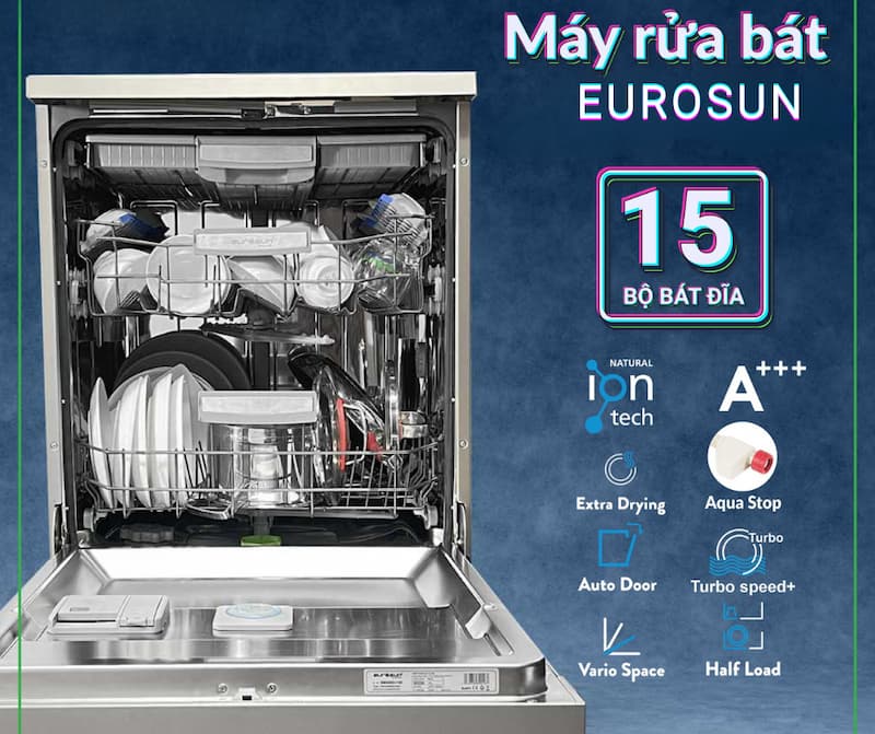 máy rửa bát Eurosun 15 bộ