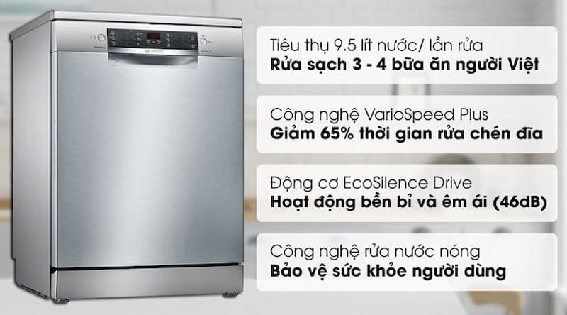 Máy rửa bát Bosch SMS46KW01E