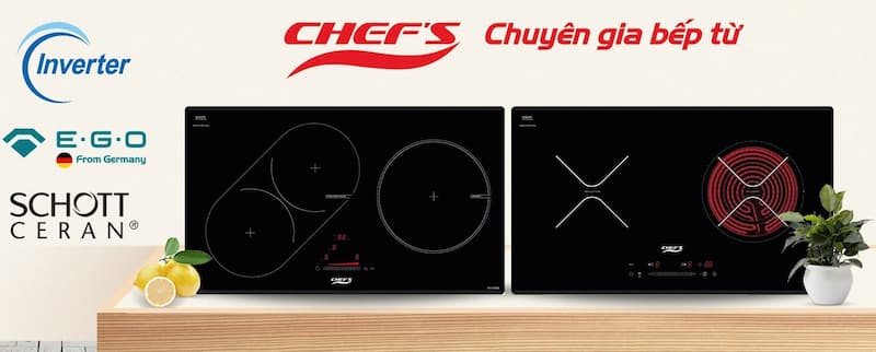 so sánh bếp từ Bosch và Chefs