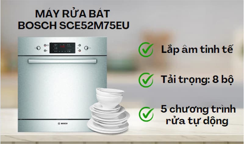 máy rửa bát Bosch 8 bộ