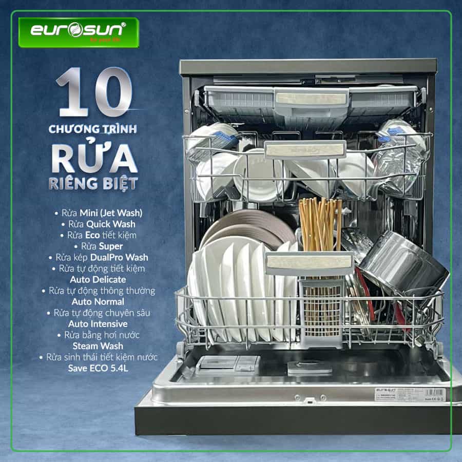 Máy Rửa Bát Eurosun SMS80EU15E