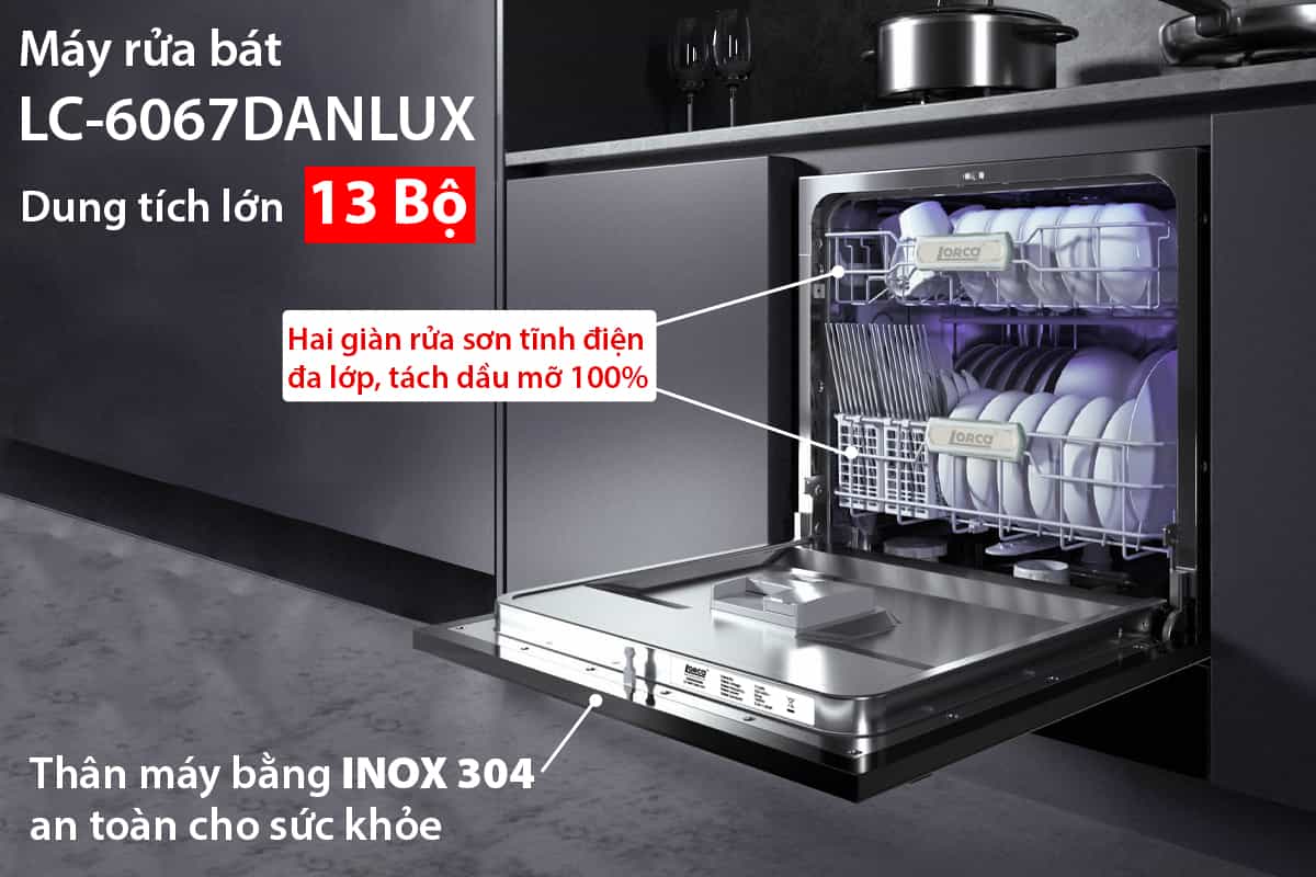 Máy Rửa Bát Lorca LC 6067 DANLUX