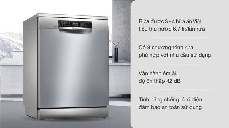 Máy Rửa Bát Bosch SMS6ECI93E