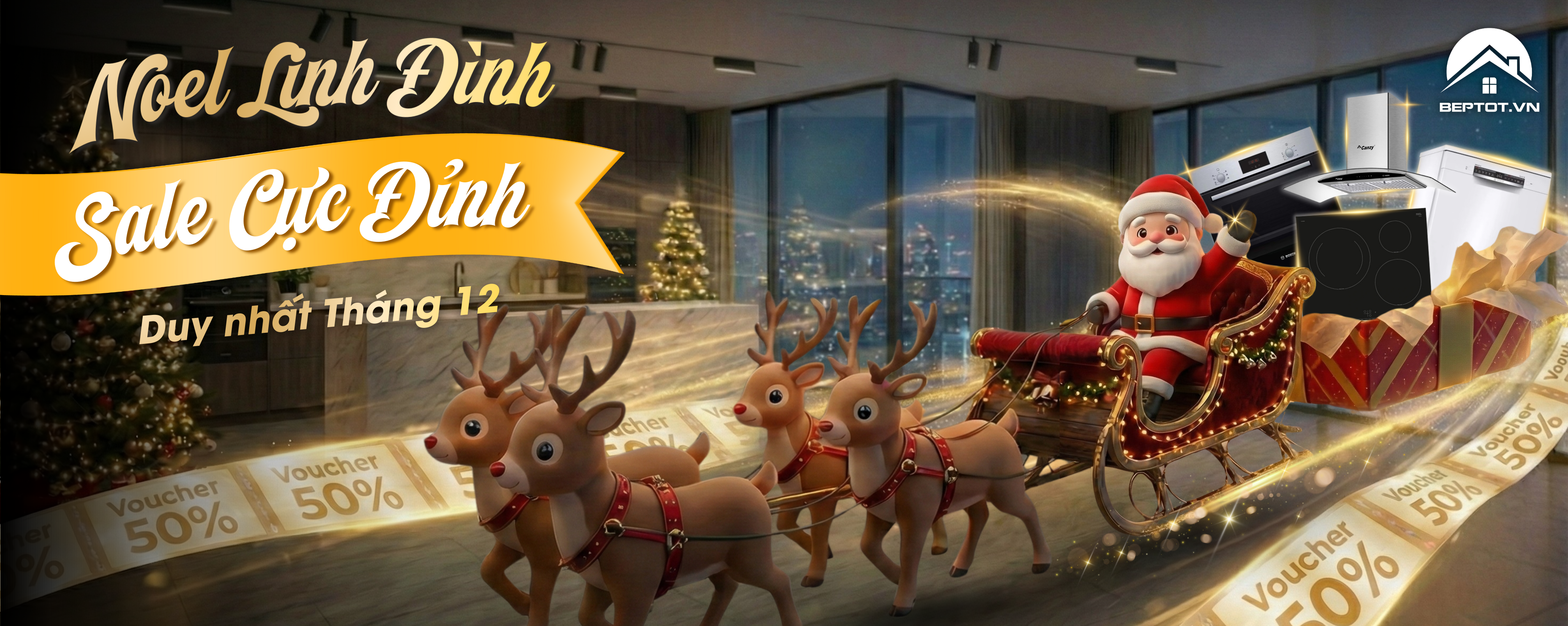 Noel Linh Đình – Sale Cực Đỉnh: Ưu Đãi Lớn Nhất Mùa Giáng Sinh Tại Beptot.vn