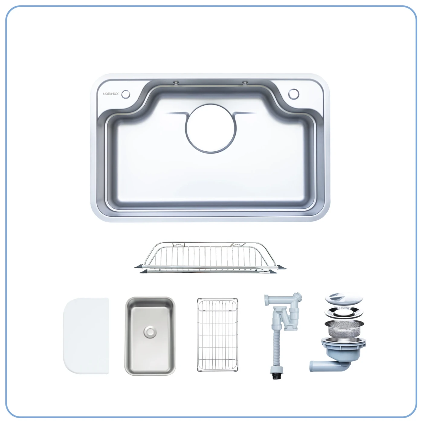 Chậu Rửa Bát 1 Hố NOBINOX ARVO B275