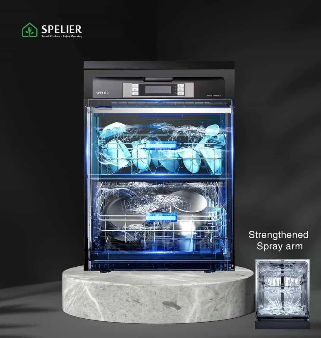 Máy Rửa Bát Spelier SP 15DW-B/HA