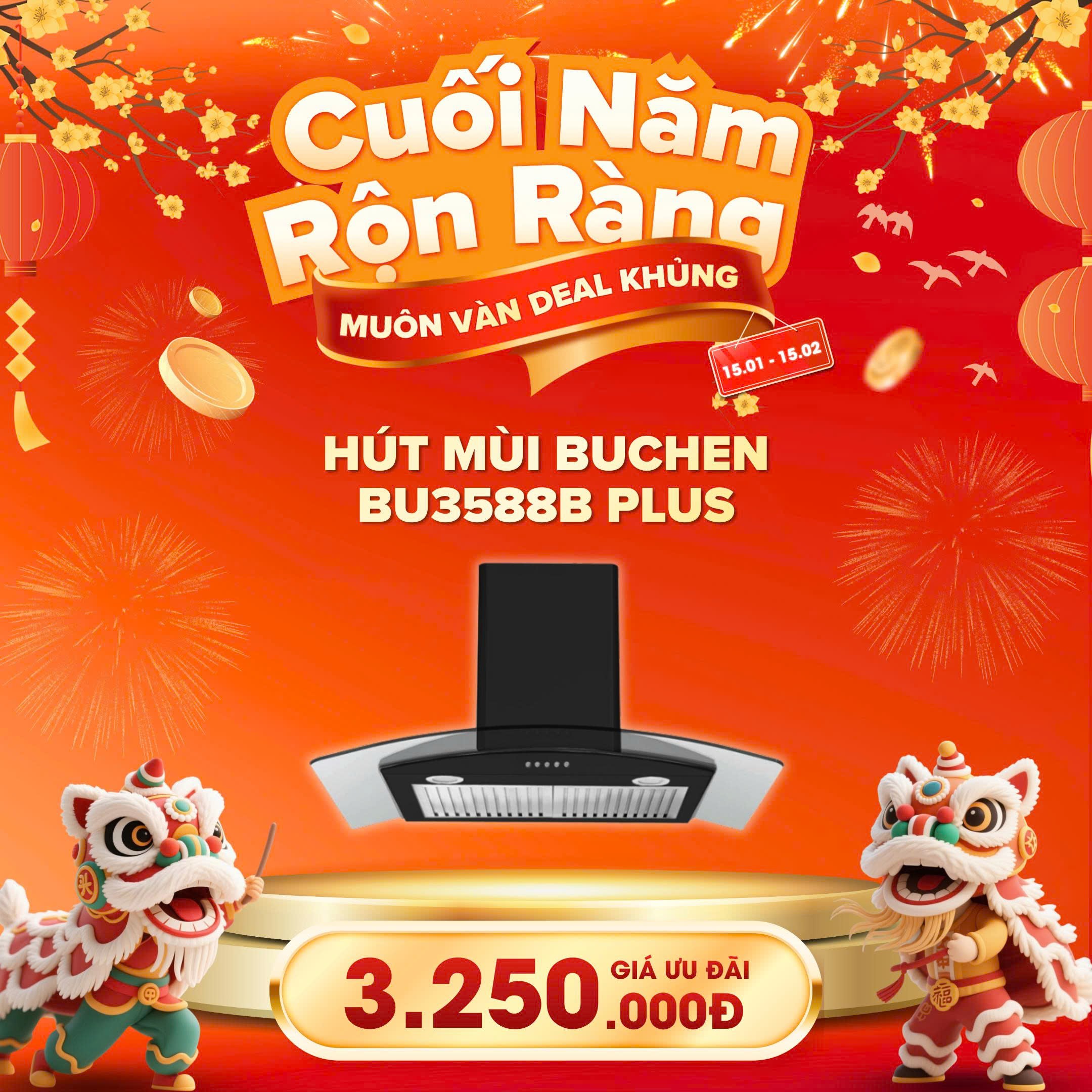 Cuối Năm Rộn Ràng – Muôn Vàn Deal Khủng | Sale Thiết Bị Bếp Đón Tết Tại Beptot.vn