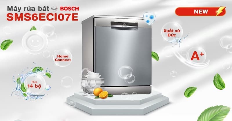 Máy rửa bát Bosch SMS6ECI07E