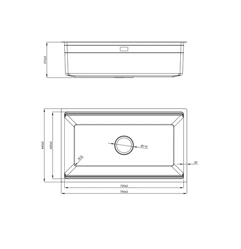 Chậu Rửa Bát 1 Hố NOBINOX LIRA NJ562D