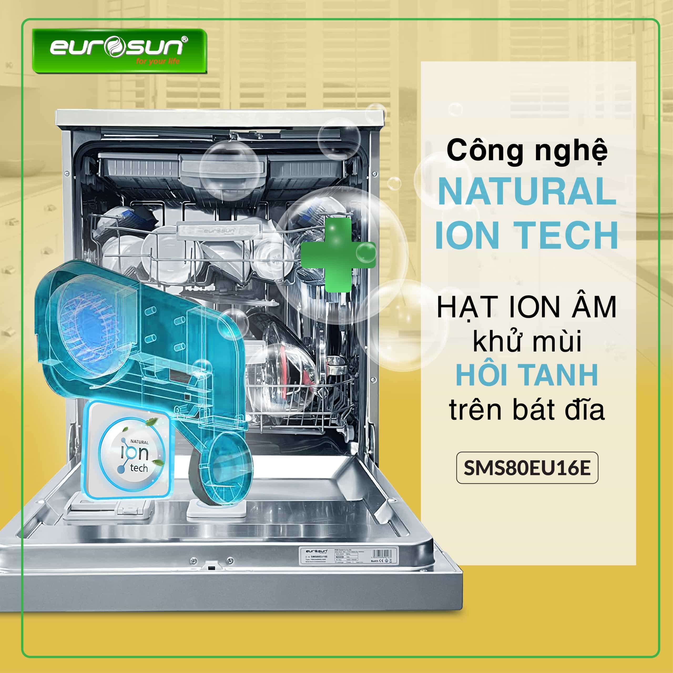Máy Rửa Bát Eurosun SMS80EU16E