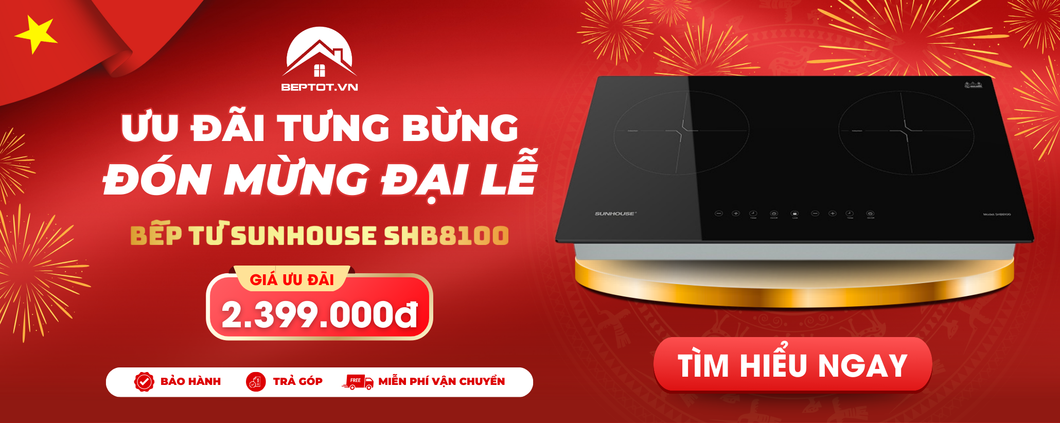 BẾP TỪ GIẢM SỐC! TOP Bếp Bán Chạy Nhất Dịp Lễ 2/9 – Cơ Hội Vàng Nâng Cấp Bếp Xịn