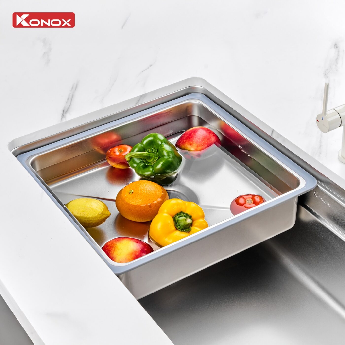 Chậu Rửa Bát Konox Phong Cách Nhật Bề Mặt Mịn Tari 780SM