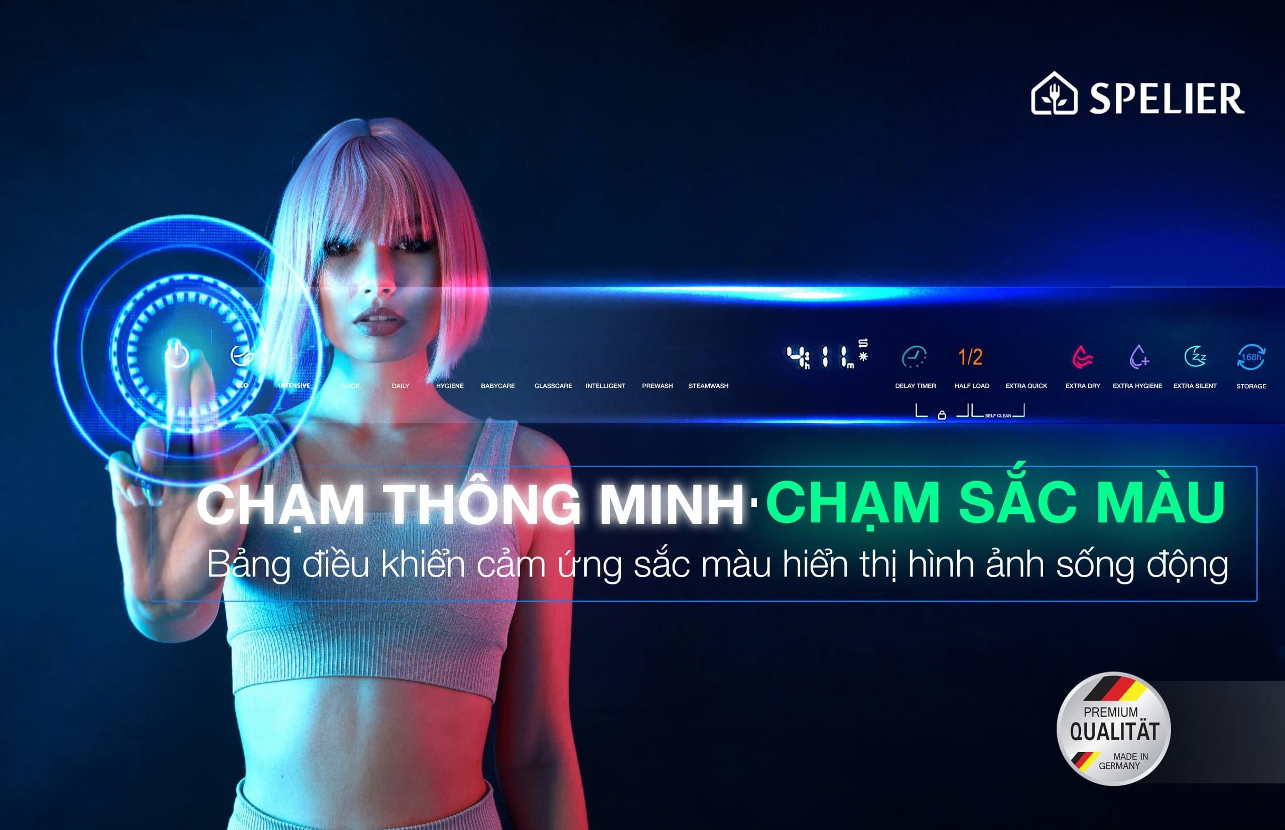 Máy Rửa Bát Spelier SP 16 DWKT/B