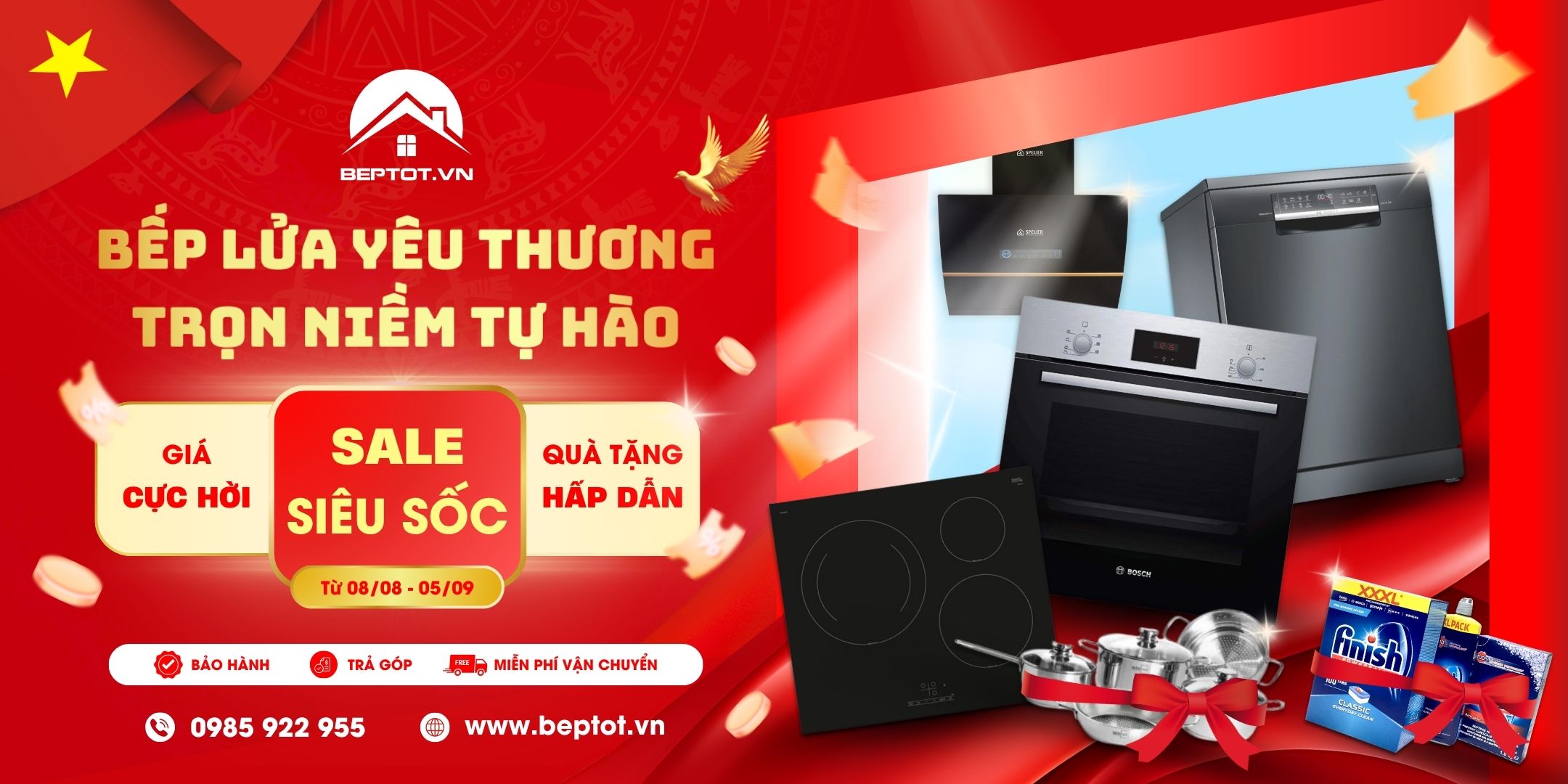 Beptot.vn Ưu Đãi Lớn Mừng 80 Năm Cách Mạng Tháng Tám & Quốc Khánh 2/9