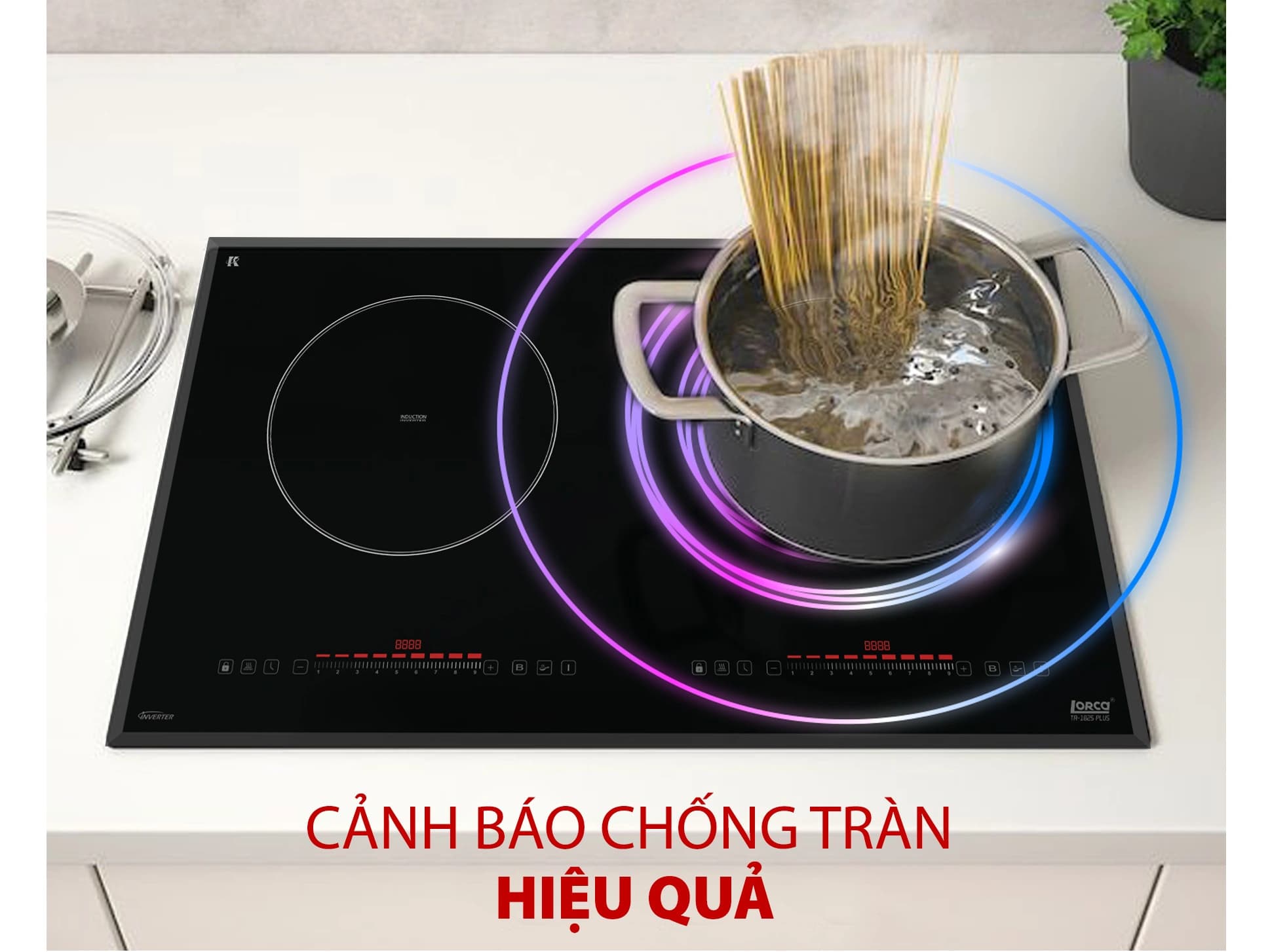 Bếp Từ Lorca TA 1825 PLUS tính năng an toàn