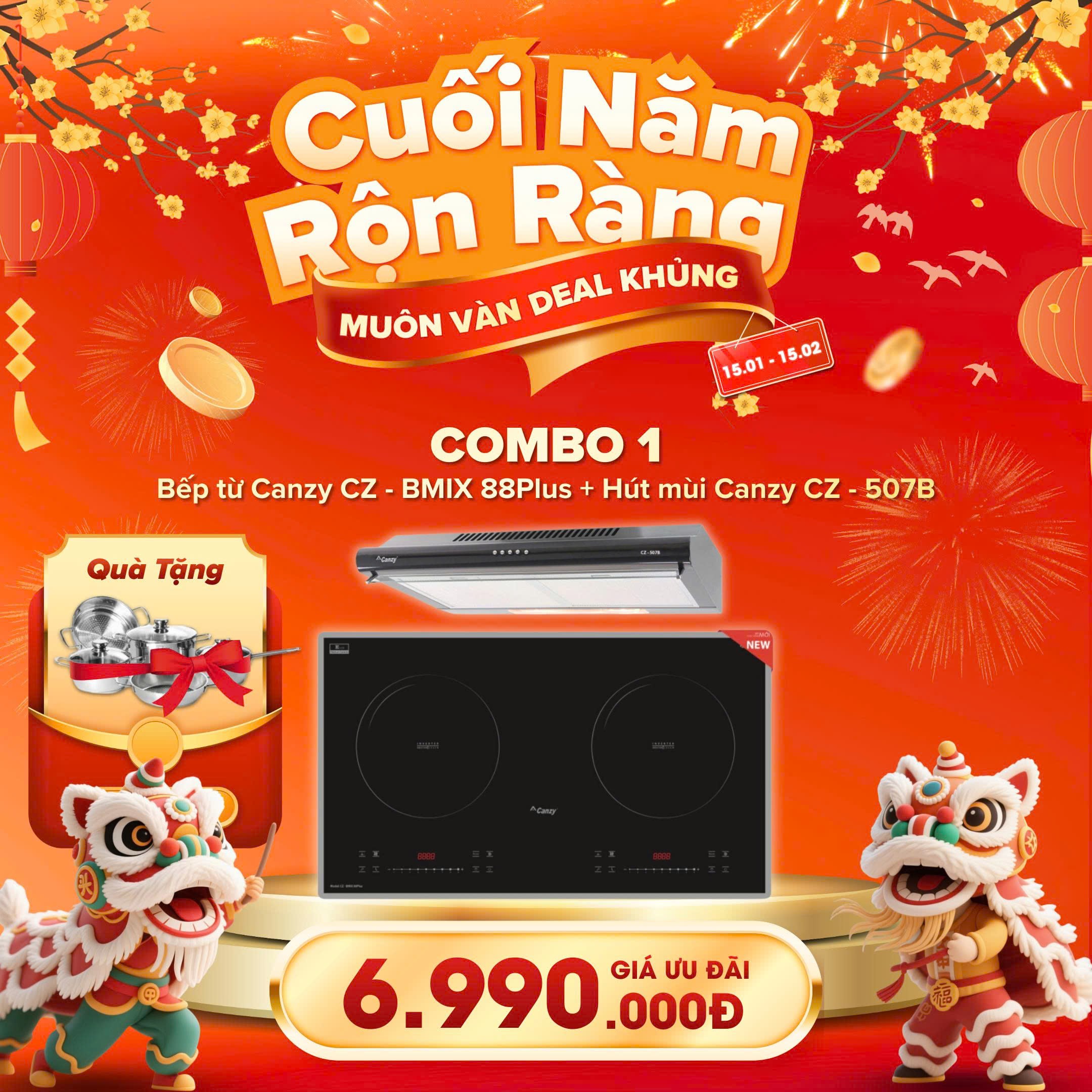 Cuối Năm Rộn Ràng – Muôn Vàn Deal Khủng | Sale Thiết Bị Bếp Đón Tết Tại Beptot.vn