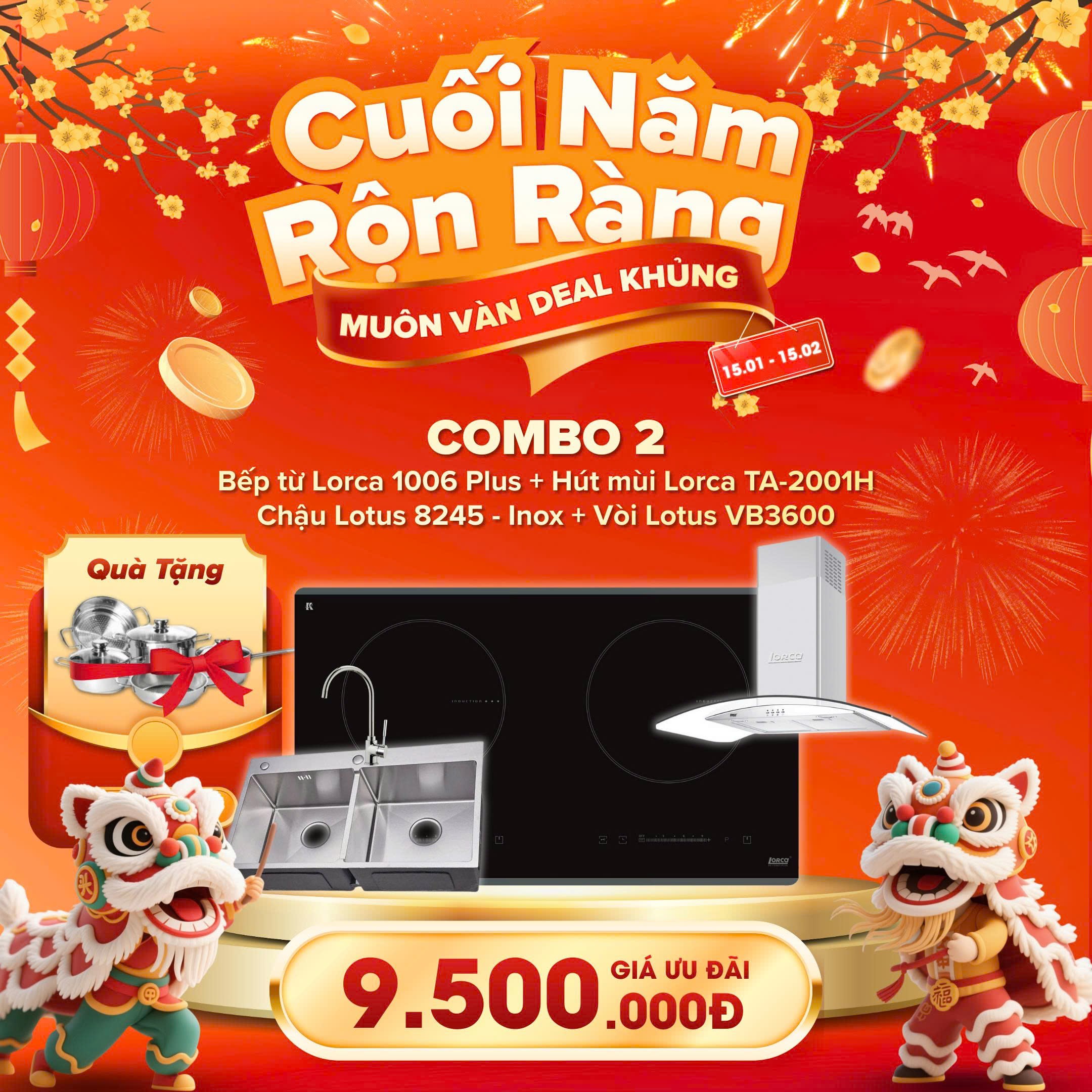 Cuối Năm Rộn Ràng – Muôn Vàn Deal Khủng | Sale Thiết Bị Bếp Đón Tết Tại Beptot.vn