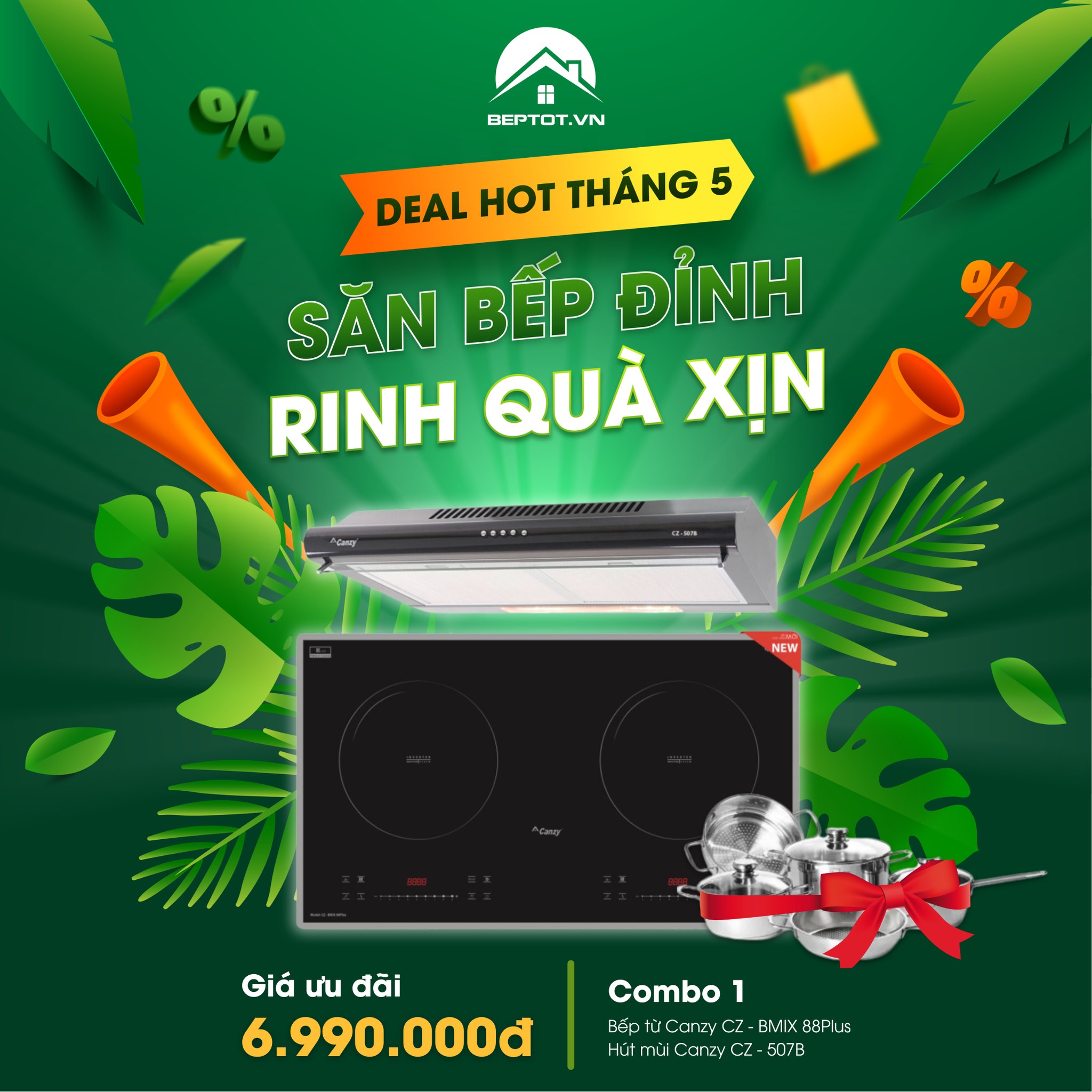 Săn Bếp Đỉnh - Rinh Quà Xịn: Deal Hot Tháng 5 Từ Beptot.Vn