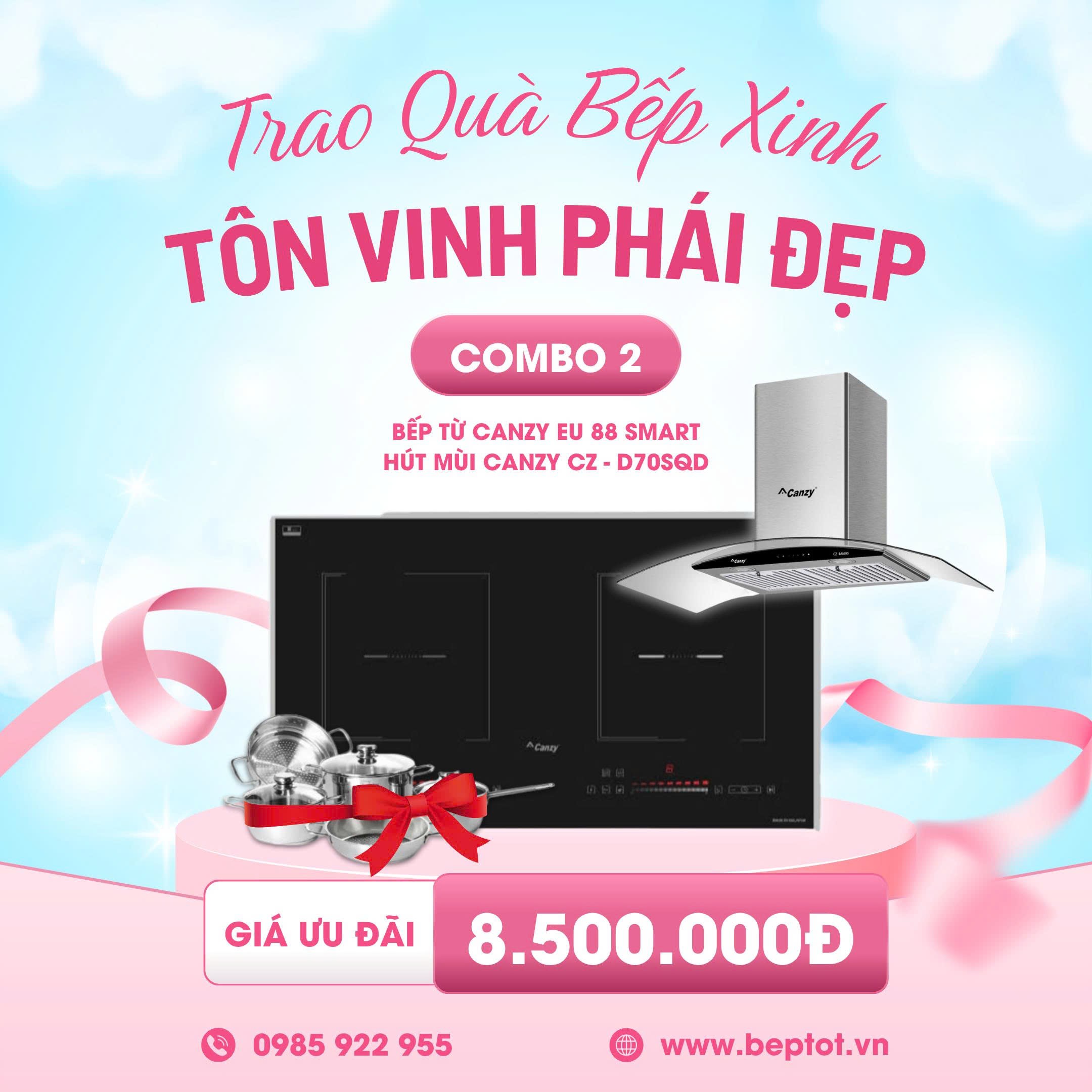 Trao Quà Bếp Xinh – Tôn Vinh Phái Đẹp | Ưu Đãi Thiết Bị Bếp Tháng 10 Tại Beptot.vn