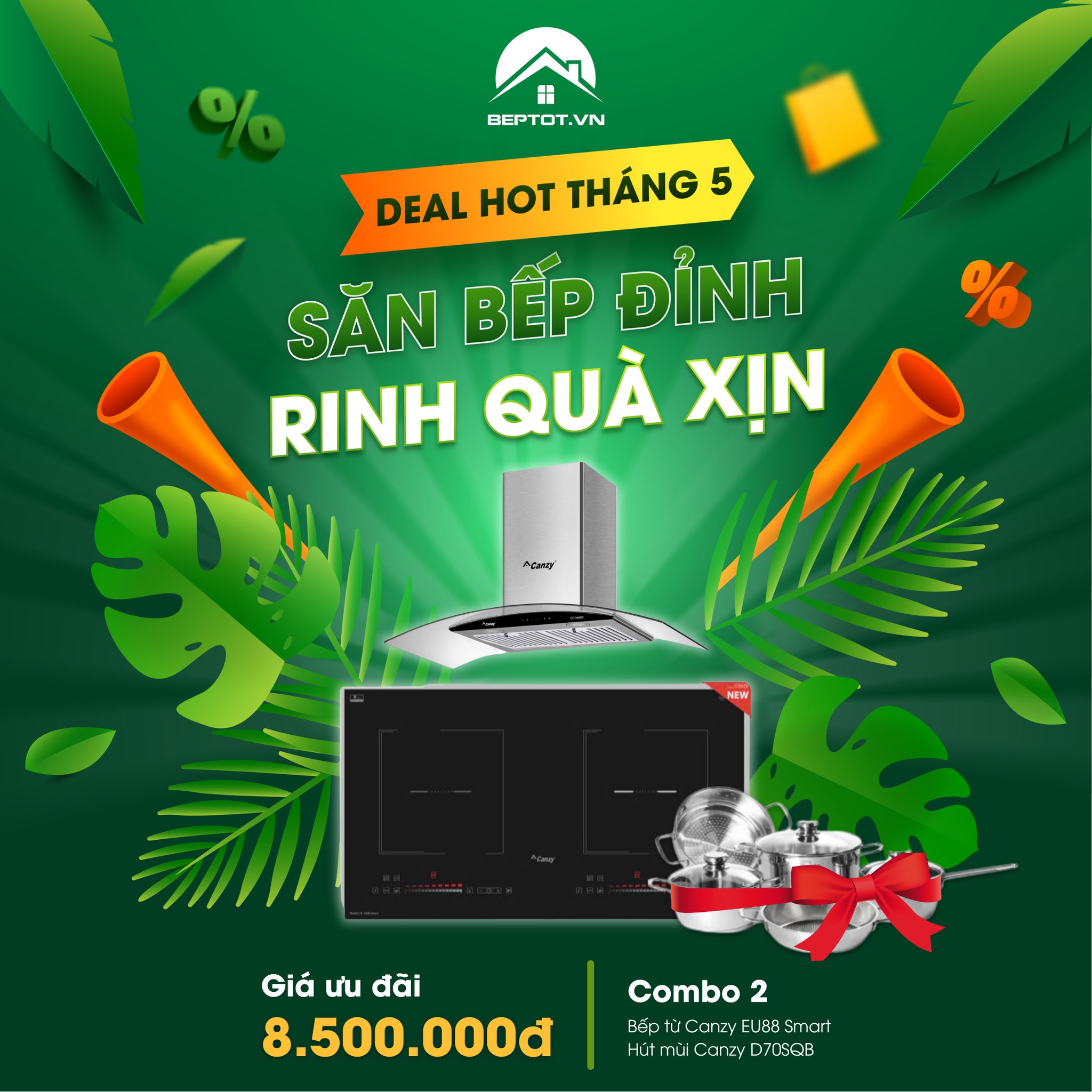 Săn Bếp Đỉnh - Rinh Quà Xịn: Deal Hot Tháng 5 Từ Beptot.Vn