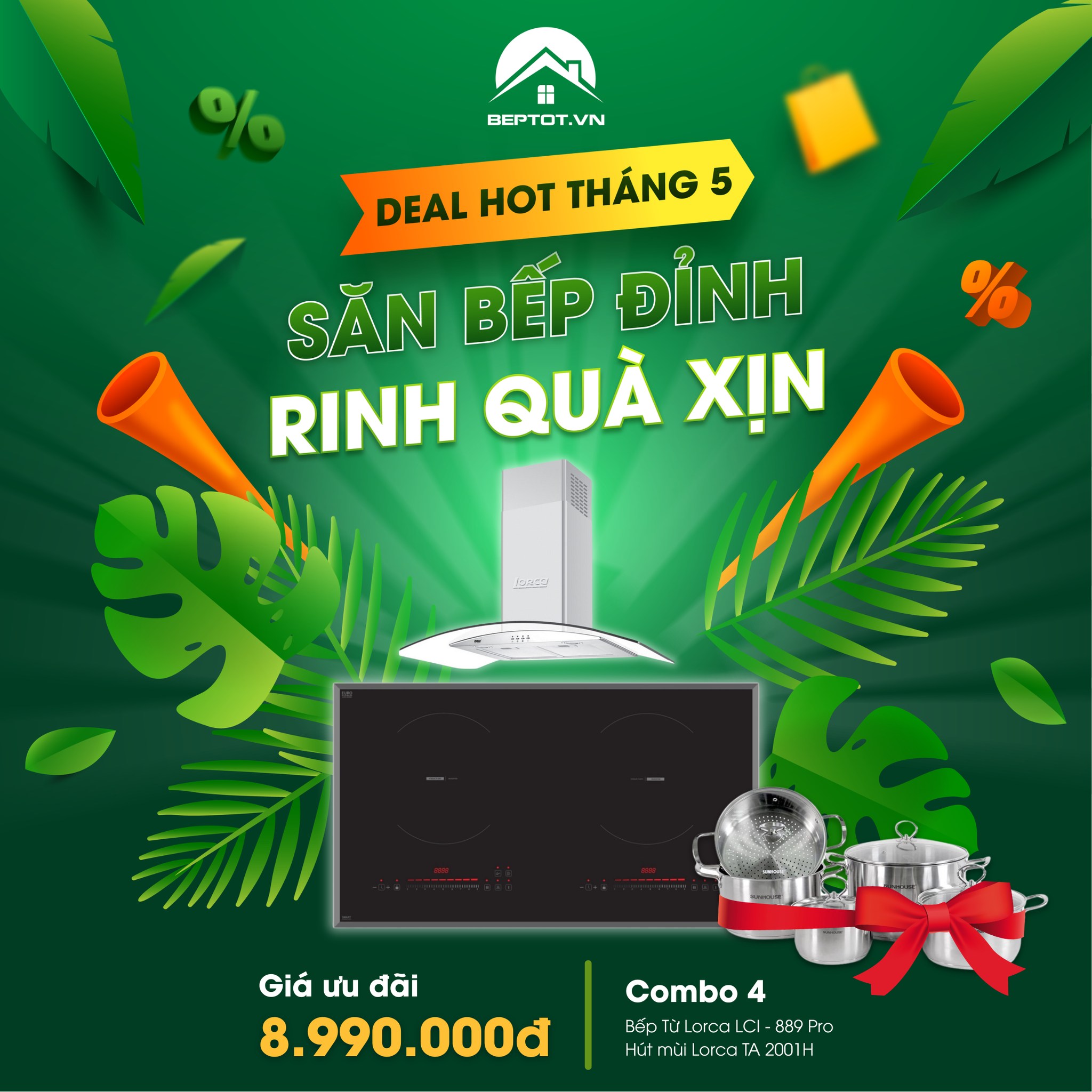 Săn Bếp Đỉnh - Rinh Quà Xịn: Deal Hot Tháng 5 Từ Beptot.Vn
