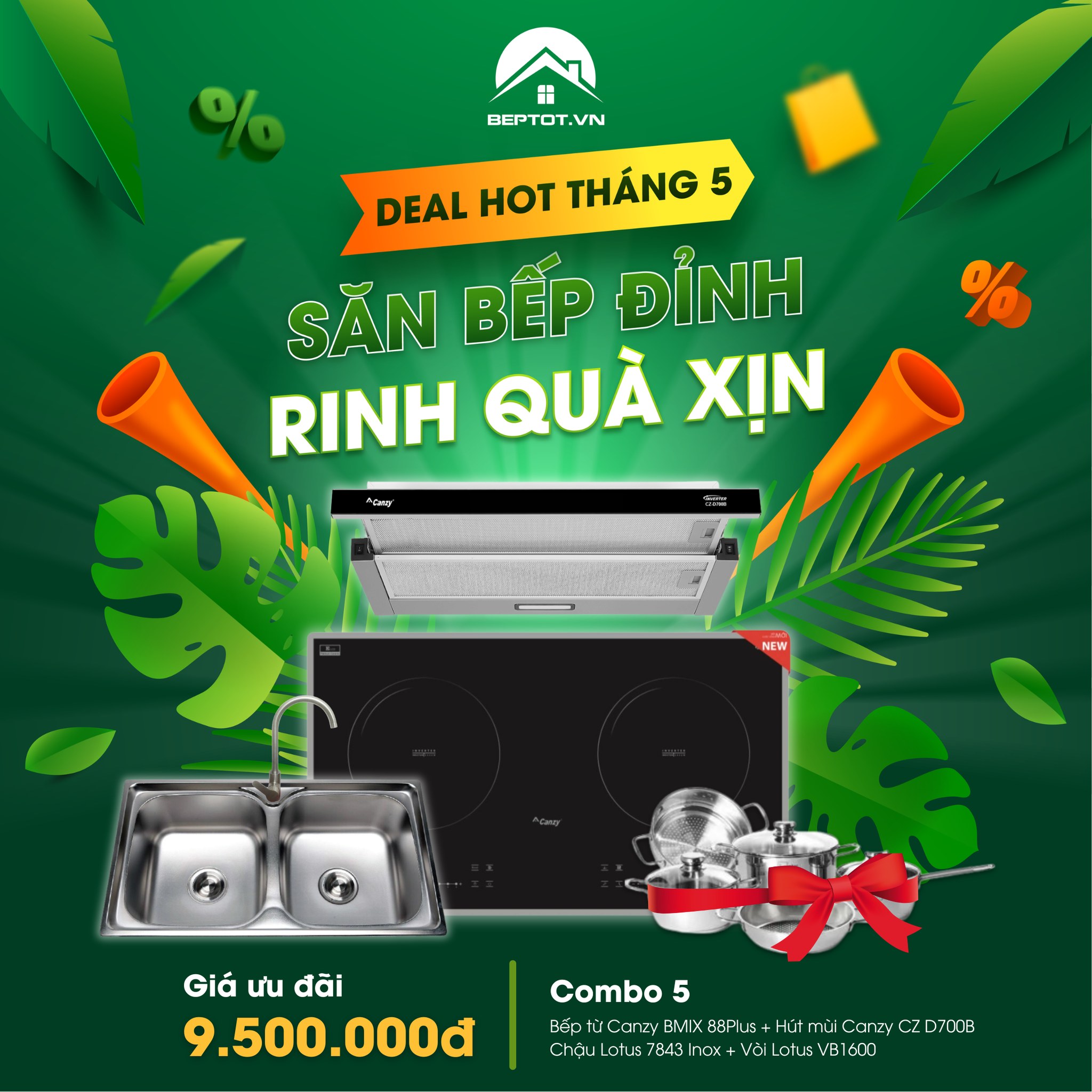 Săn Bếp Đỉnh - Rinh Quà Xịn: Deal Hot Tháng 5 Từ Beptot.Vn