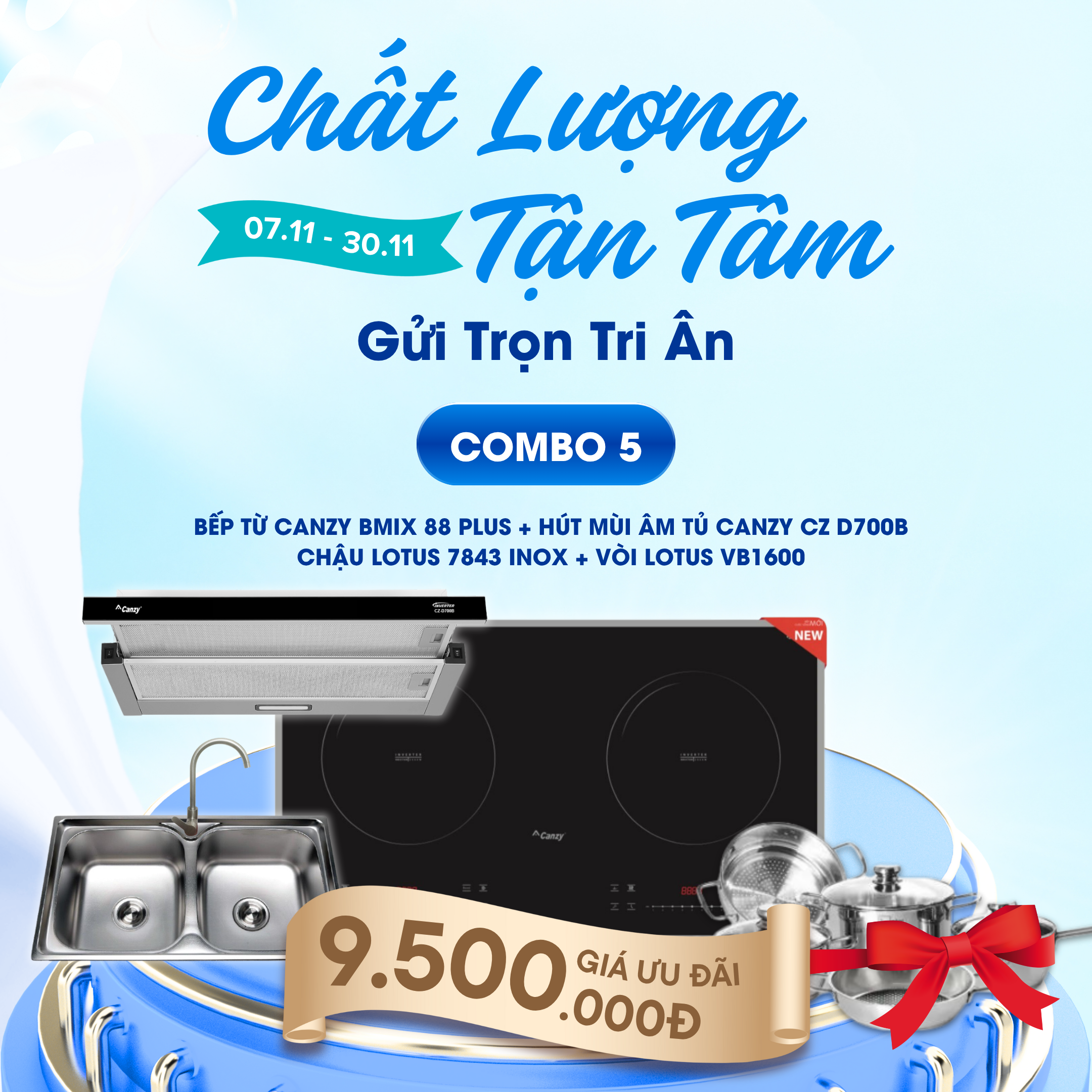 BIG SALE 20/11 – Giảm Đến 50% Thiết Bị Bếp Chính Hãng Tại Beptot.vn