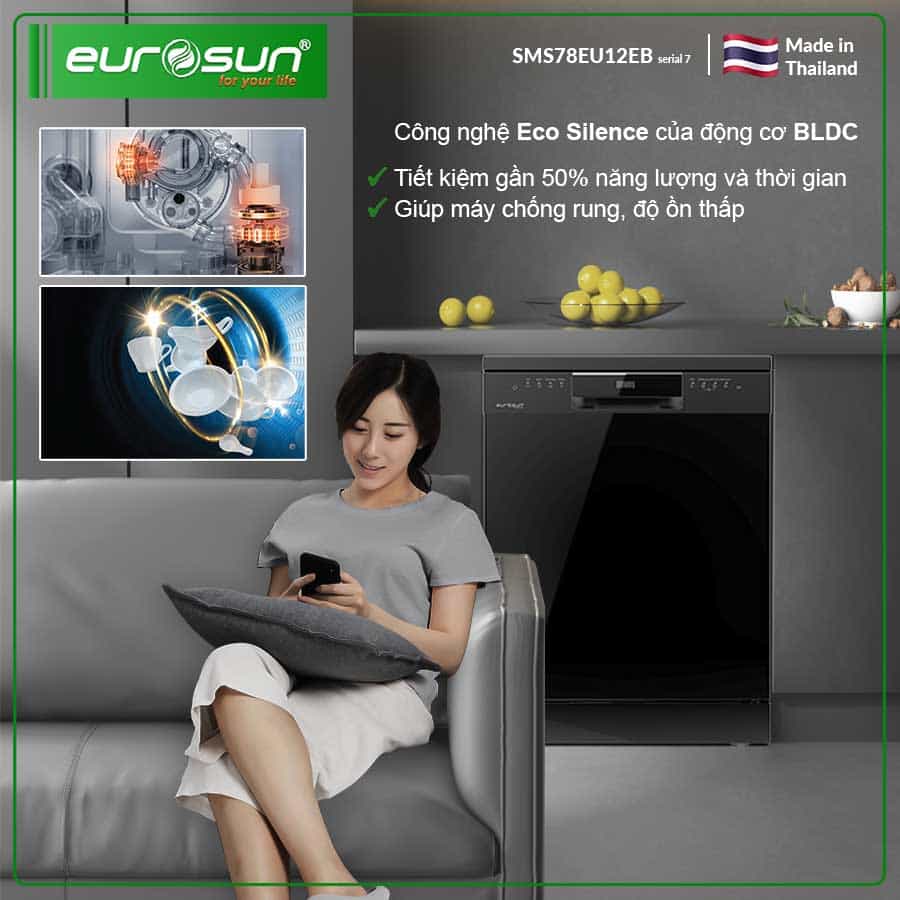 Máy Rửa Bát Eurosun SMS78EU12EB