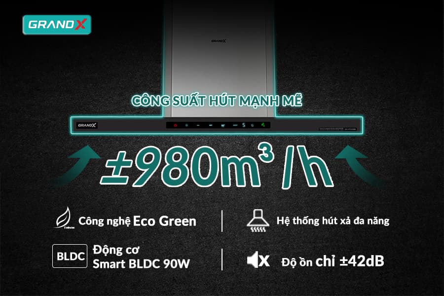 Máy Hút Mùi GRANDX GX-H70C68B