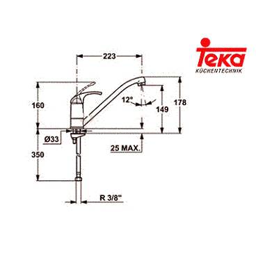 Vòi rửa TEKA MT 302