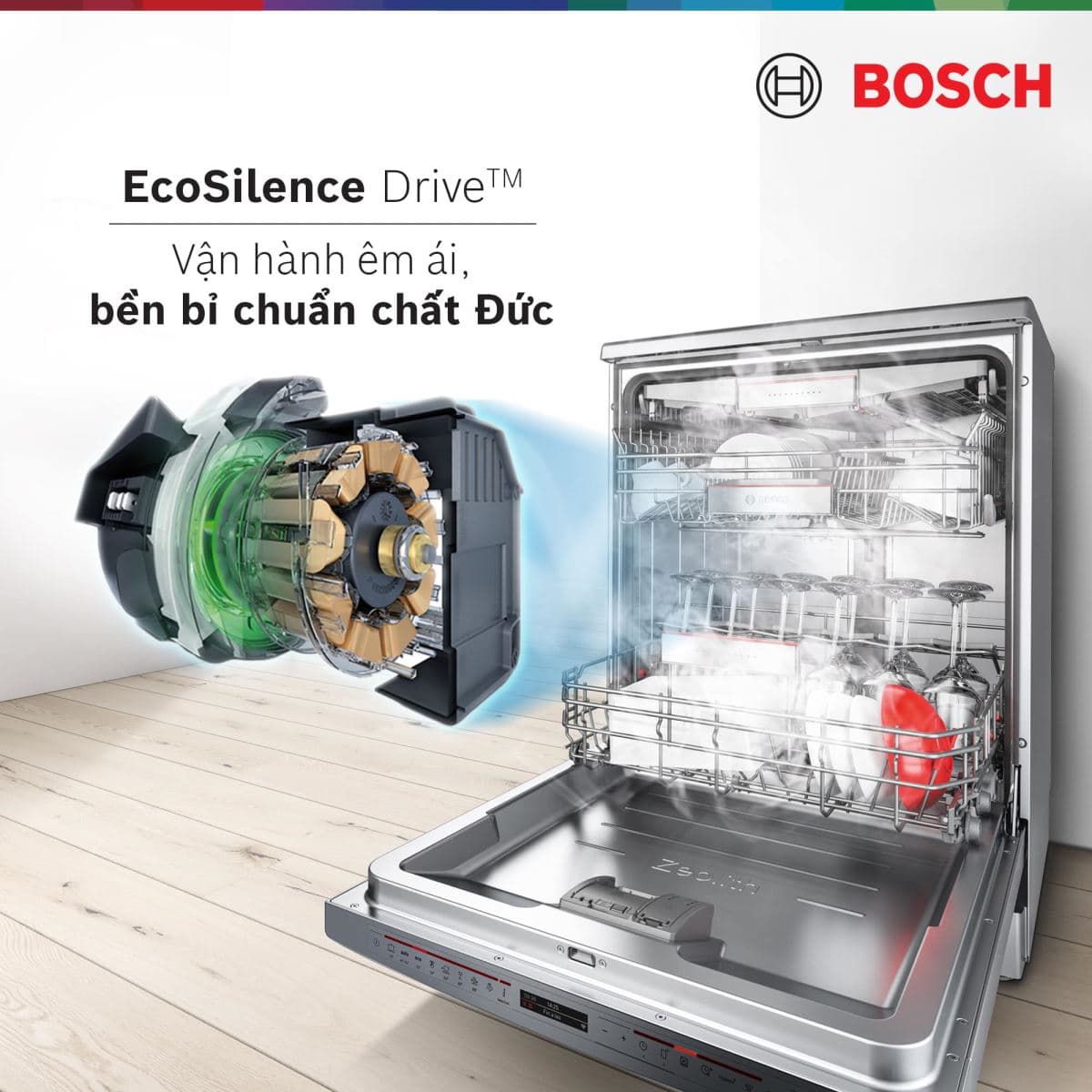 Giải Mã Công Nghệ Thông Minh Trên Máy Rửa Bát Bosch Serie 8 – Vì Sao Ai Dùng Cũng Mê?