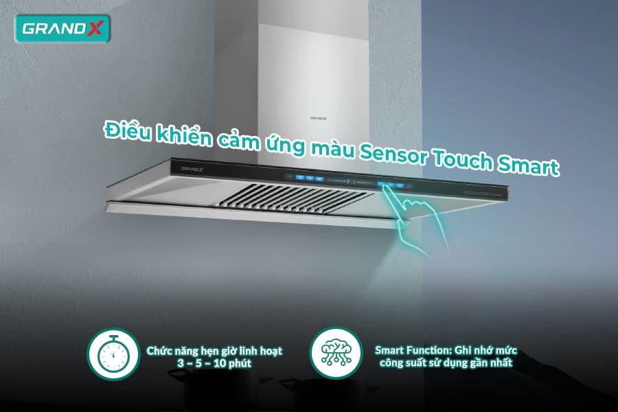 Hệ thống điều khiển Máy Hút Mùi Grandx GX H70T81SB