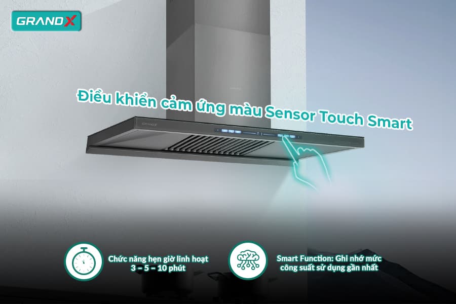 Hệ thống điều khiển Máy Hút Mùi Grandx GX H70T81SG
