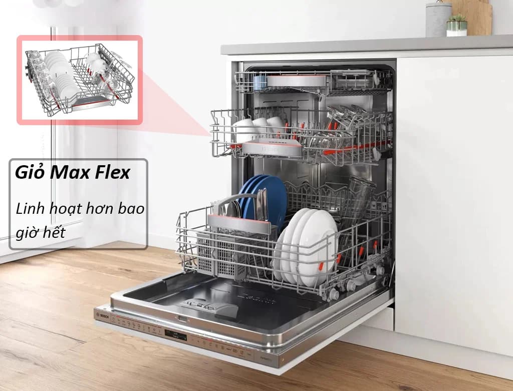 Hệ Thống Giỏ Flex Hoặc MaxFlex Của Bosch: Tối Ưu Không Gian Thông Minh