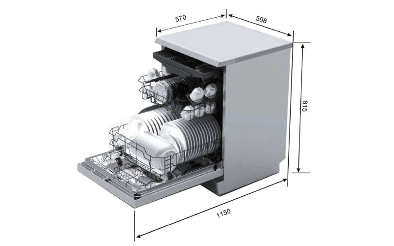 Máy Rửa Bát Malloca WQP12-J7309E