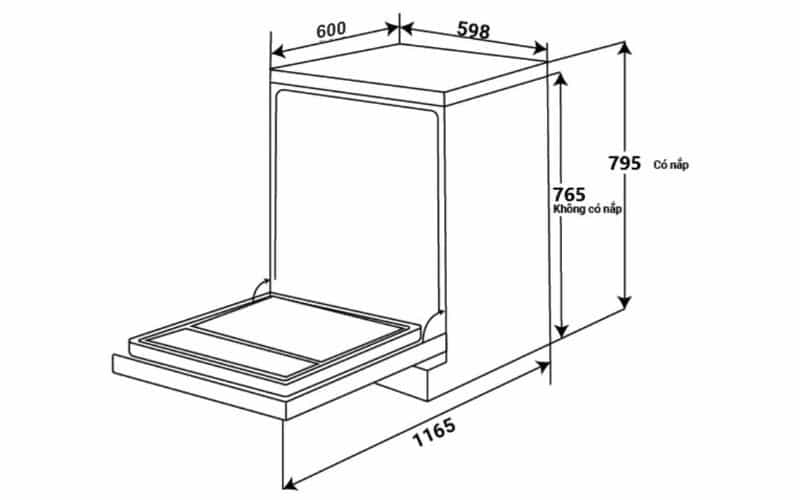 Máy Rửa Bát EMBERTON EB SBG795F18HW