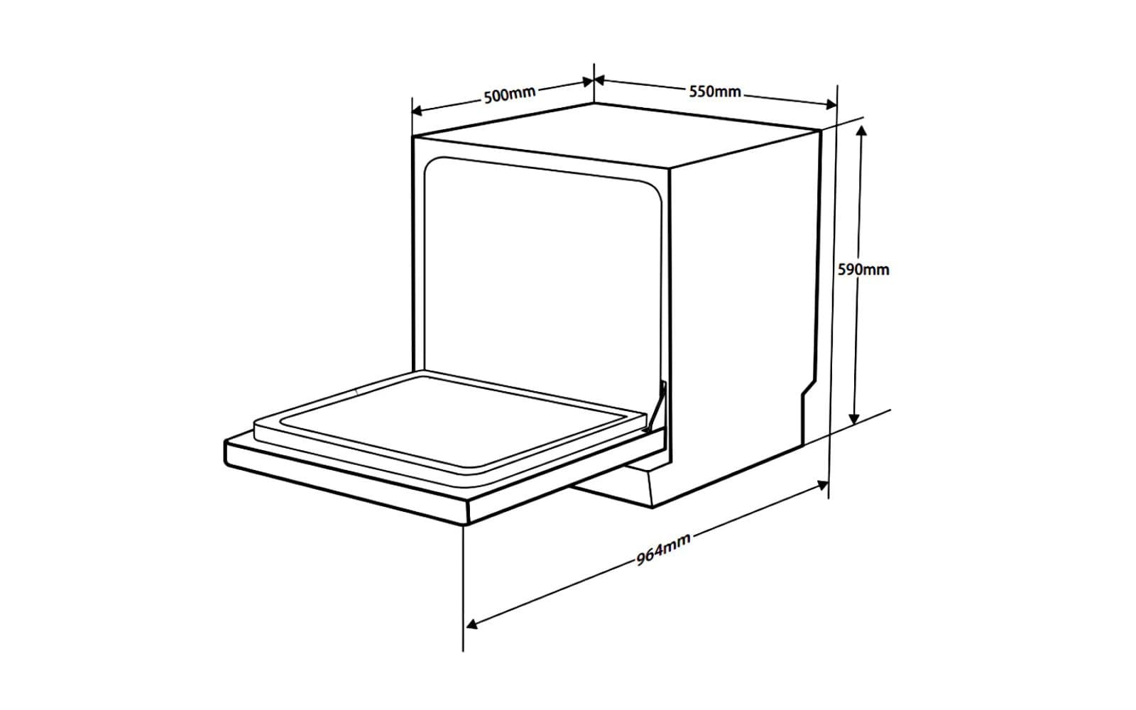 Máy Rửa Bát Hafele HDW-T5551B
