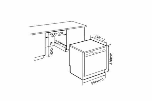 Máy Rửa Bát Brandt DFC1106S