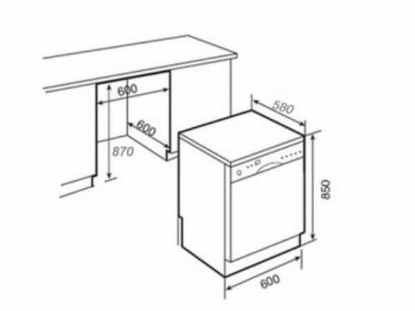 Máy Rửa Bát Brandt DFH13117X