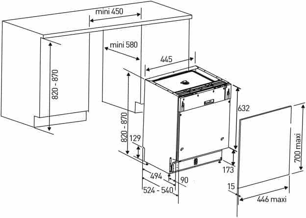 Máy Rửa Bát Brandt VS1009J
