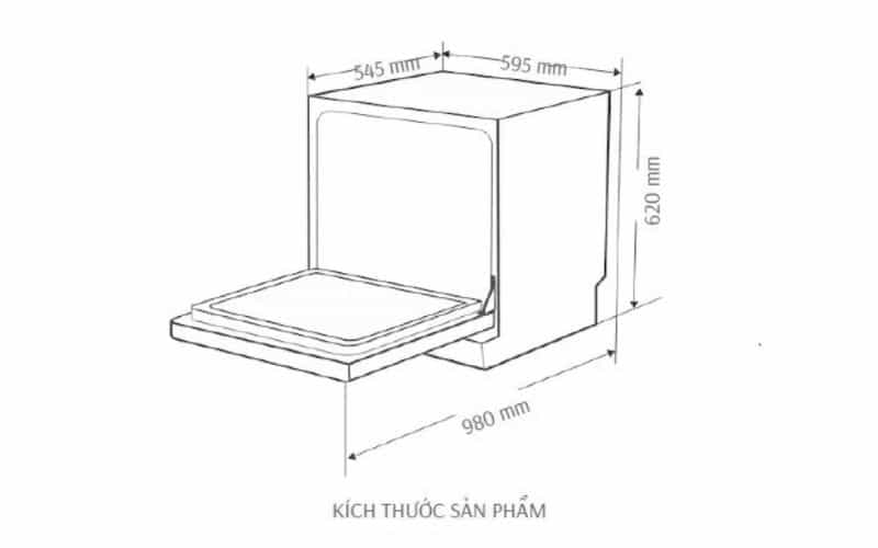 Máy Rửa Bát Canzy CZ-DE8B05EU