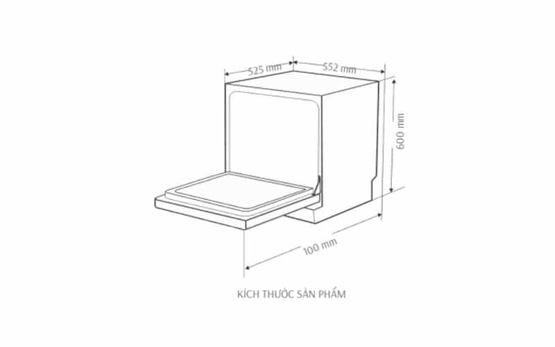 Máy Rửa Bát Canzy CZ DW11GB