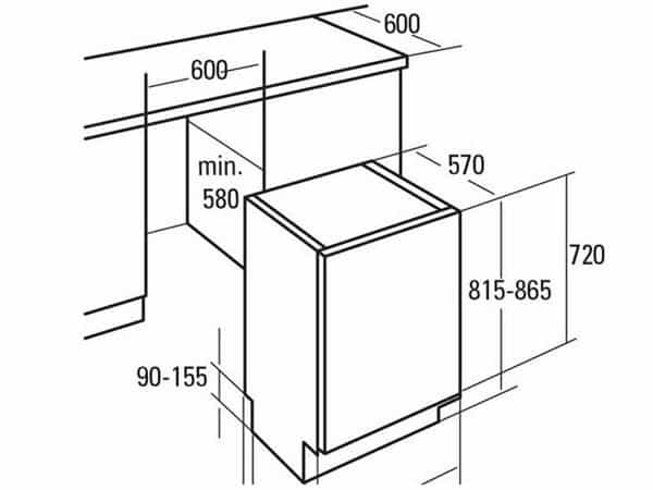 Máy Rửa Bát Cata LVI 45009