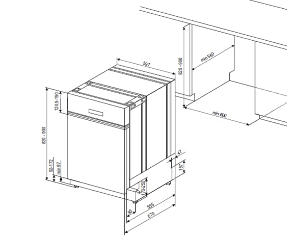 Máy Rửa Bát Elica MRC EDSW 60 IX