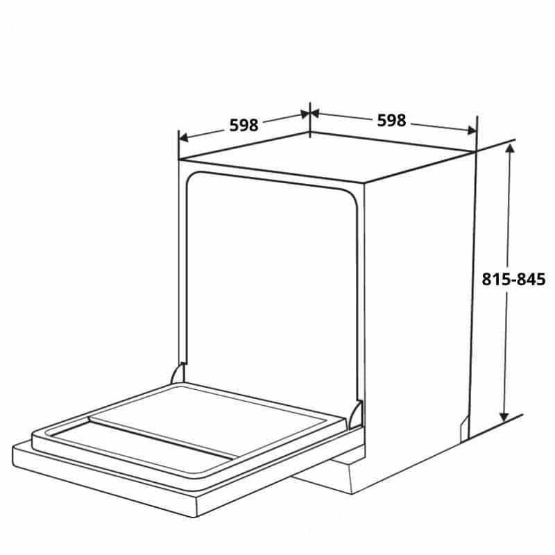 Máy Rửa Bát Eurosun SMS81EU76B
